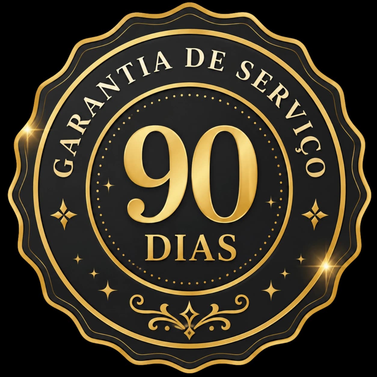 Selo de garantia de 90 dias nas peças originais